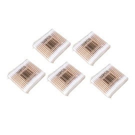500Pcs White Cotton Swabs, Double Round Head Cotton Swabs, Natural Kapok Swabs, Ear Swabs, Suitable for Makeup, Travel, Daily Cleaning, Personal Care Tools and Accessories Sman341
