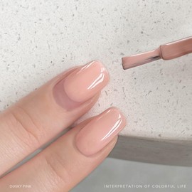 GAOY Pastel Pink Gel Nail Polish, 16ml Soak Off Gel Polish, UV Light Cure for Nail Art DIY Manicure at Home, 3146 Dusky Pink