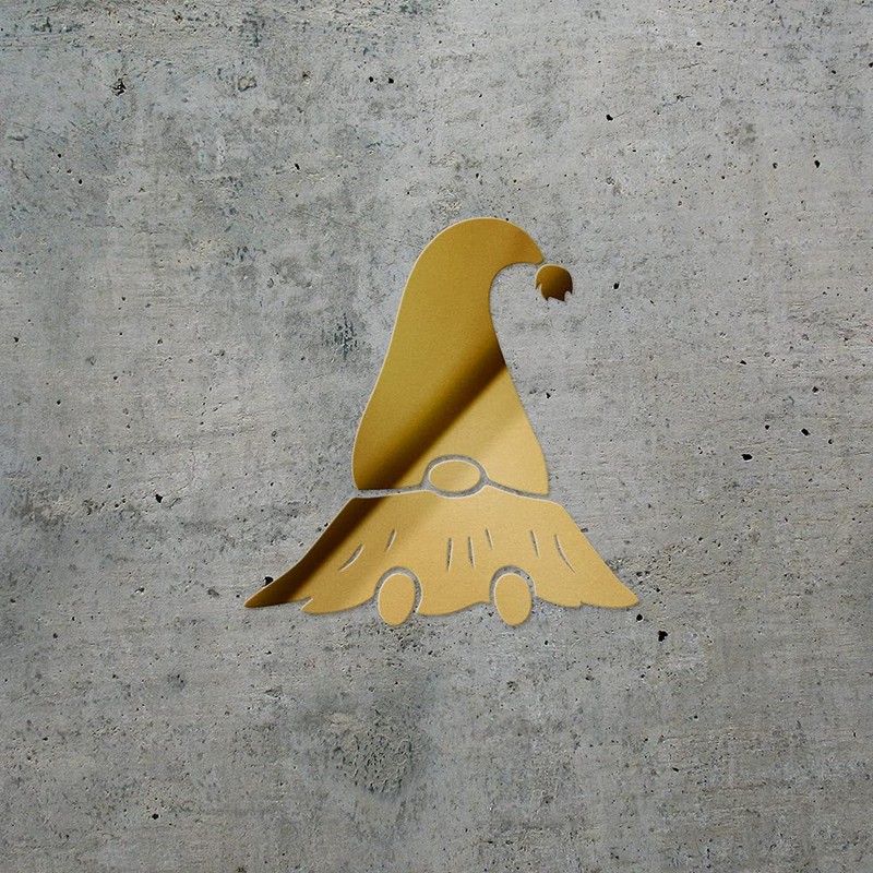 ANGDEST CLUB Decal Stickers of Gnomes (Metallic Gold) Premium Waterproof