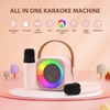 Jeefu Kids Karaoke Toys Machines with 2 Microphones, Toys for