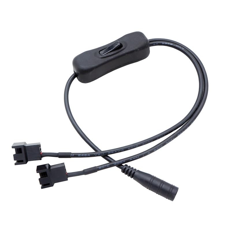ThtRht 2 Pack DC Plug to PWM Fan Power Cable