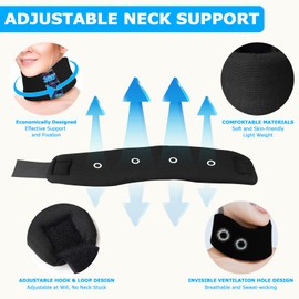 UZSUZZ Foam Neck Brace, Soft and Comfortable Foam Cervical Neck Collar for Sleeping, Adjustable Collar Neck Support Brace Women and Men