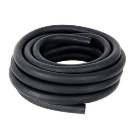 LokoCar 5/16" ID Fuel Hose Line Push Lock NBR Rubber SAE 30R7 300PSI 25ft Black