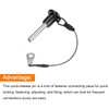 sourcing map Ball Locking Pins, 304 Stainless Steel Grip Push-Button