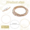 PH PandaHall Pack of 10 3 Colours Guitar String Bracelets,