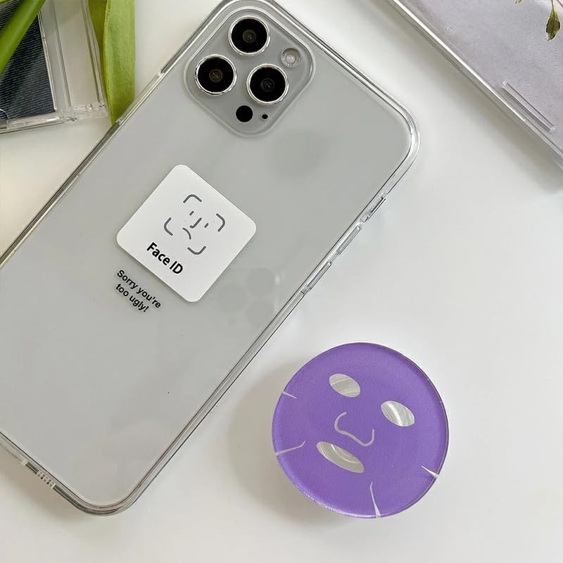 Smartphone Grip Korean Cute Face Pack Face Mask Smartphone Ring