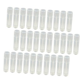 Baluue 30pcs Clear Lip Balm Tubes Refillable Lipstick Container Applicator for Lip Oil and Gloss for Makeup Artists and Beginners