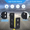 2x4 Door Barricade Brackets, Heavy Duty Door Security Bar with
