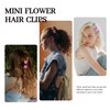 hisial 30PCS Mini Flower Hair Clips for Women Girls Small