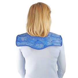BIOS Living Gel Bead Shoulder Wrap, Cooling Shoulder Wrap, Sore Neck, Soothing for Sore Neck, Wrap Around Cooling Mask, Reusable Gel Mask, Sore Shoulders