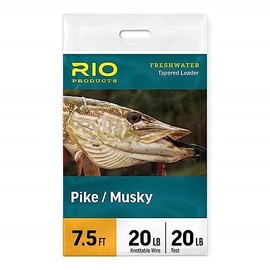 Rio Pike/Musky Leader 7.5 ft 30 lb / 30 lb Twist Clip