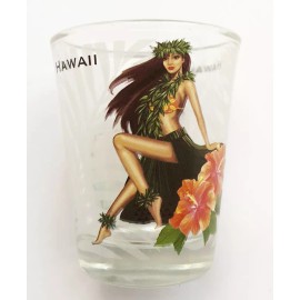 Hawaiian Gifts Hula Girl Shot Glasses Hawaii Souvenir Tiki Bar Drink Hawaiian Islands Gifts New