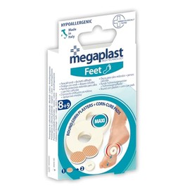 PARODI & PARODI - Megaplast Intonaci rotondi in lattice e mais (9 cerotti da 1,45 cm e 8 cuscinetti - 3 cm)