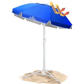 JoeShade Portable UV Sun Shade Umbrella with Tripod Stand – Lightweight, Adjustable, and Instant Sun Protection for Outdoor Sports, Camping, and More – Blue