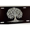 Celtic Tree of Life Car Tag Diamond Etched Vanity Front