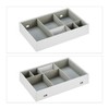 Relaxdays Jewellery Storage Box with Many Compartments & Lid, Height