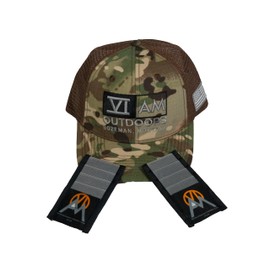 VIAM Outdoors Elk & Turkey Call Storage Reed Stash 2-Pack with Camo Hat | Hunting Gear Package