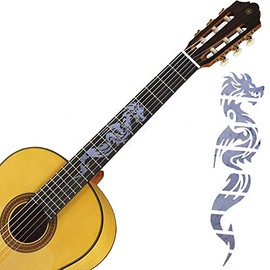 Toolso 2PCS Electric Acoustic Guitar Inlay Sticker the Dragon Fretboard Markers Sticker Decal Guitarra