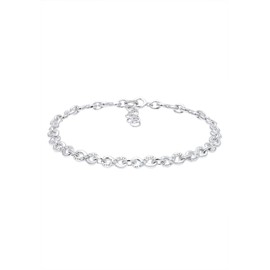 Elli Women's Infinity Symbol Basic Bracelet with Crystals in 925 Sterling Silver, Facet cut, Crystal