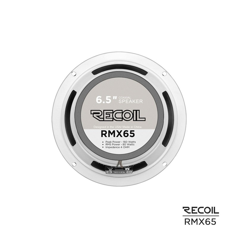 Recoil RMX65 Echo Plus Series 6.5-Inch 2-way Car Audio Coaxial