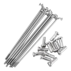 HEROFFIX 12 Set 14G Bicycle Spokes 83mm Bike Wheel Spokes 304 Stainless Steel Silver Tone