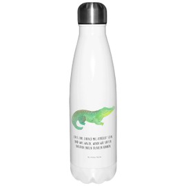 Mr. & Mrs. Panda Thermos Flask Crocodile - Gift, Sea, Thermal Flask, Insulated Flask, Drinking Bottle, Girlfriend, Best Friend, Holiday