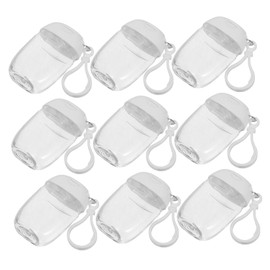 Baluue 9pcs Leakproof Travel Bottles with Keychain Hook Flexible Empty Refillable Containers for Lotion Shampoo Hand Portable and Compact Toiletry Travel