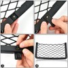 4 Pcs Car Storage Net Bag, Car Nets Pocket, Elastic