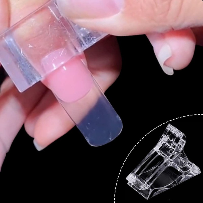 DRDS 10Pcs Nail Tips Clip for Quick Building Polygel nail