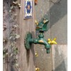Garden Outdoor Faucet Antique Green Frog Handle Brass Single Cold