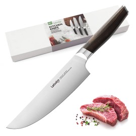 Lebabo 8 Inch Chef's Knife Professional, Kitchen Chef Knife, 9Cr18MoV 5-Layer Alloy Clad Steel, Ultra Sharp Meat Paring Knives for Kitchen & Restaurant, Ebony Wood Ergonomic Handle, Gift Box