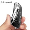 QBUC Car Key Cover for 5 Button Soft TPU with