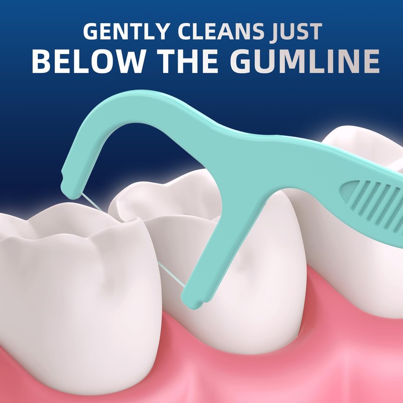 Professional Clean Flossers Extra Strong Flosser Pick, Fresh Mint, 150