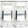 QHANTOMIZE 2 Light Brushed Nickel Vanity Lights for Bathroom, Modern