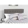 Flash Furniture Lennox Tufted Upholstered Twin Size Headboard in Gray