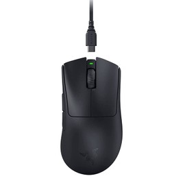 Razer DeathAdder V3 Pro Wireless Gaming Mouse- Black : Ultra Lightweight - Focus Pro 30K Optical Sensor - Optical Switches Gen-3 - HyperSpeed Wireless - 5 Programmable Buttons - RZ01-04630100-R3A1