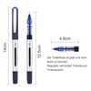 GOLDGE 13 PCS Rollerball Pens Blue Ink, 0.5MM Quick-Drying Ballpoint