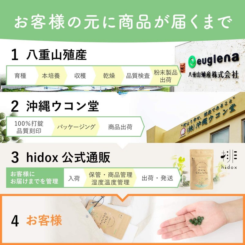 八重山クロレラ 300粒 約1ヶ月分 ヤエヤマクロレラ クロレラサプリメント ChloChulala（くろちゅらら） yaeyama chlorella モンドセレクション金賞受賞