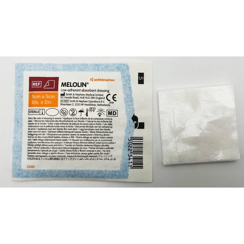 MELOLIN Sterile Non-Adherent Dressings - Qty 10, Individual Packs, Available