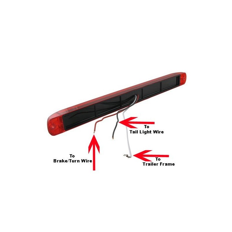 LONG HAUL 16" Clear Red LED | Slim Low Profile