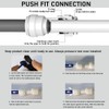 Malida 3/8"x3/8" Tube Ball Valve Quick Connect Shut Off for
