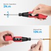 Brifit 10-Piece Screwdriver, Cordless Screwdriver with LED Work Light, Electrician