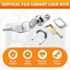 Lankstet Vertical File Cabinet Lock Kit Replacement for HON F24