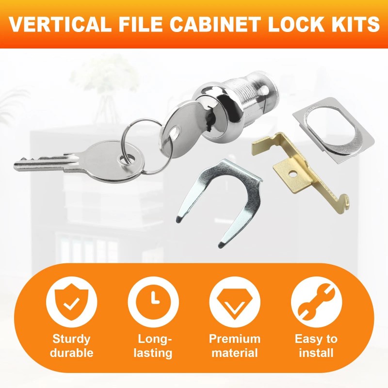 Lankstet Vertical File Cabinet Lock Kit Replacement for HON F24