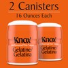 Knox Unflavored Gelatin, 2 Ct Pack, 16 Oz Canisters