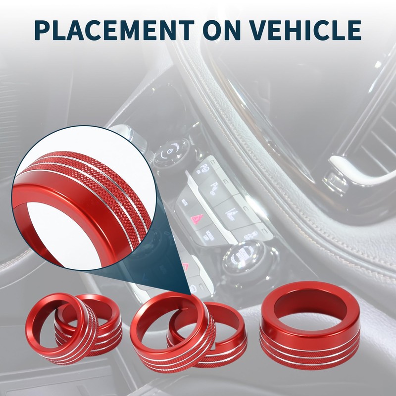 TUCKBOLD AC Media Volume Tune Gear Shift Control Switch Knob