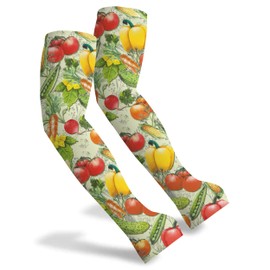 FISHEAL Vegetable Gardening Sleeves for Women, UV Protection Cooling Arm Covers, Anti-Scratch & Thorn Proof Men Outdoor