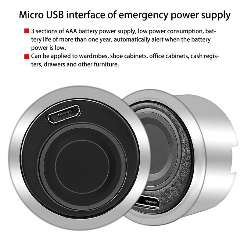 Full Automatic Semiconductor Keyless Fingerprint Lock Cabinet Drawer Security Combination