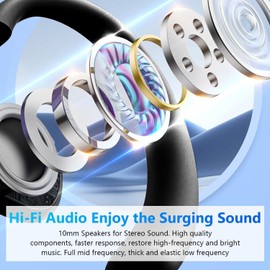 Open Ear Wireless Hanging Earbuds, Ideal for Workout, Non - in - Ear Design with Wireless Connectivity, Sports - Oriented with Ultra - Long Battery Life, Spherical Shape, Cream