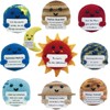 PoccroToys 10pcs Positive Planets Crochet Animals Potato Doll Emotional Cheer